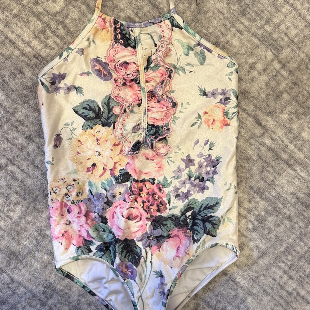 Girls Zimmerman halter bathing suit